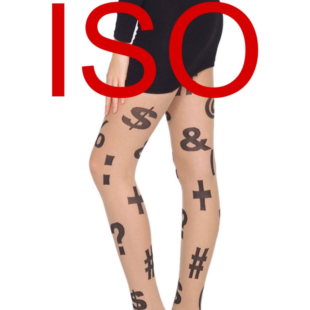 LOOKING FOR / MAJOR ISO‼️‼️american apperal puncuation tights/ shapes pantyhose!